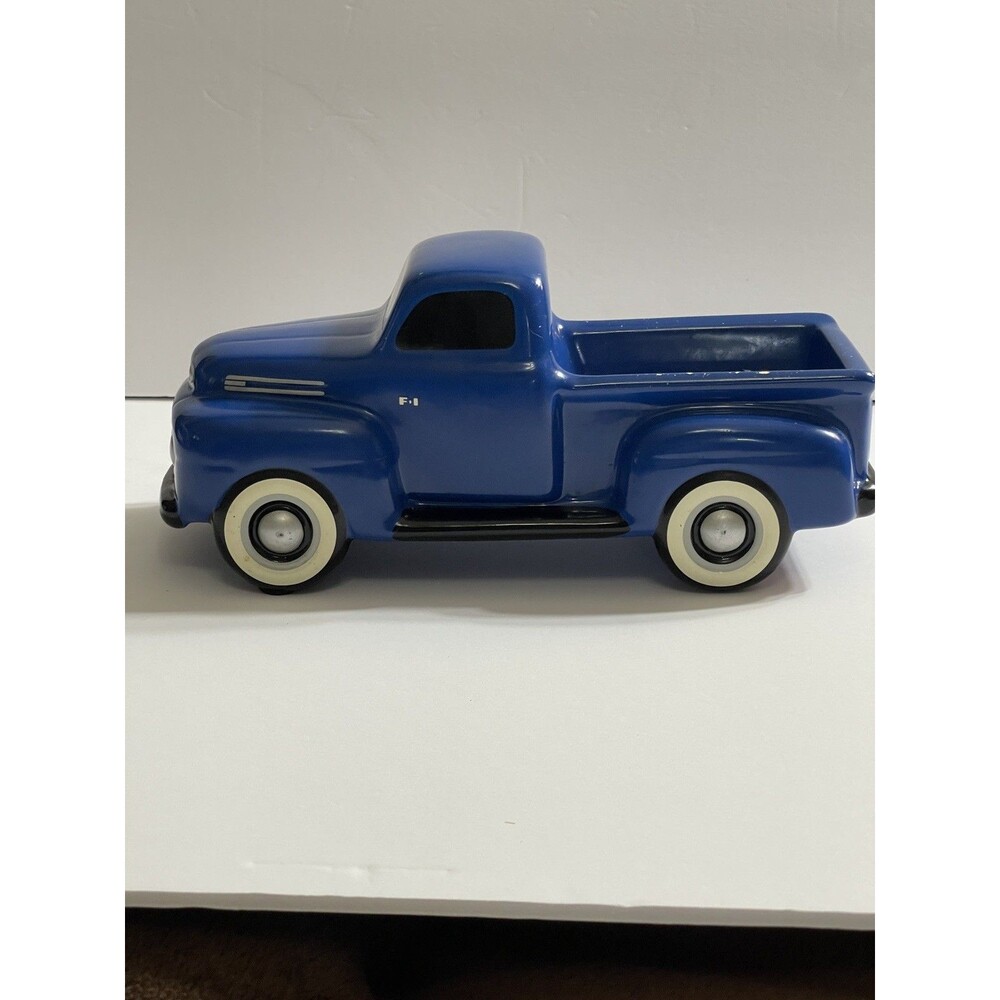 Vintage Teleflora FORD 1948 F1 Truck Blue Pick Up Classic Truck